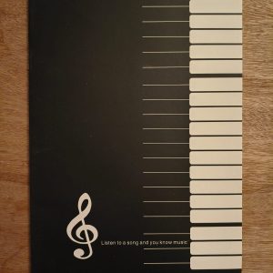 Cuaderno de Música Pentagrama Simple – Formato Estudio